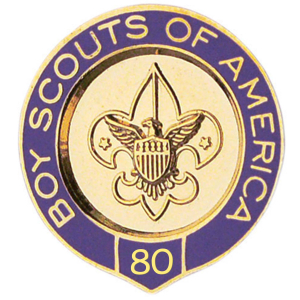 BSA Veteran Scouter Pin - 80 Years