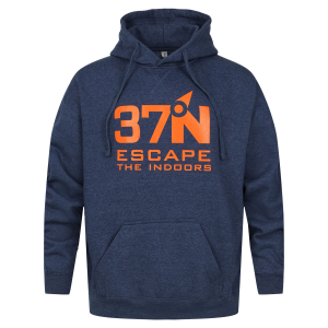 37°N Escape the Indoors Hoodie - Adult S-2XL